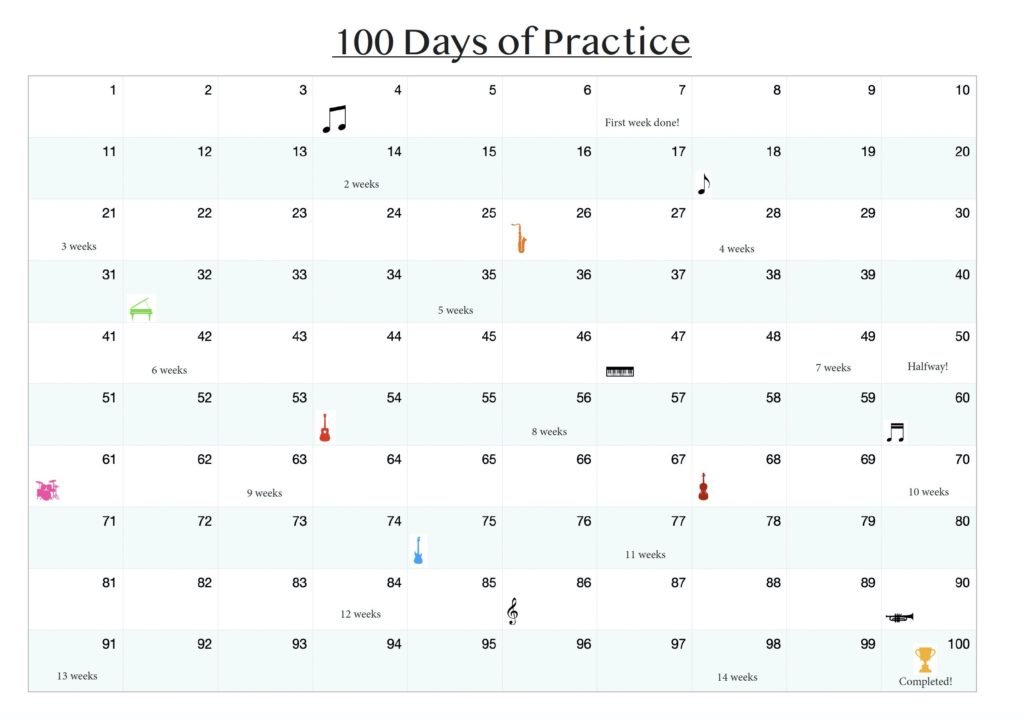 #100daysofpractice, flute practice, practice sheet, music practice 