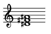 B major, Chord III, Chord 3, D sharp