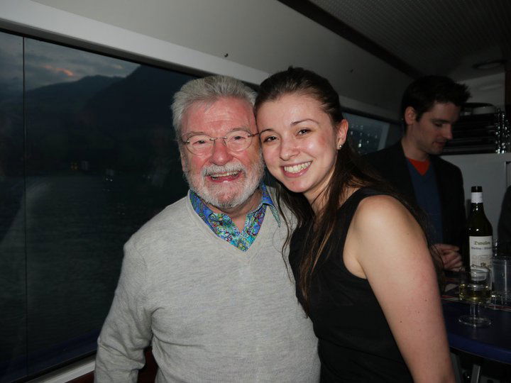 Jade Bultitude with Sir James Galway.