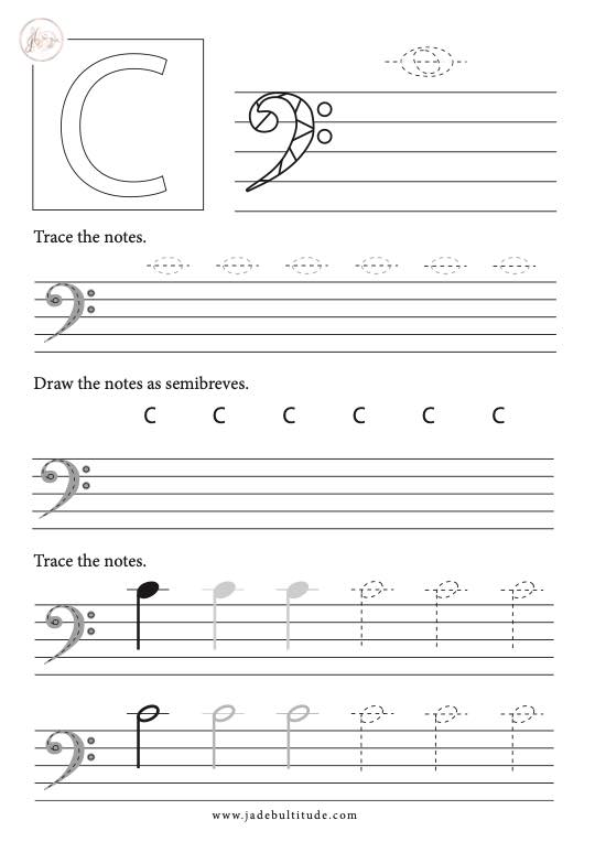 How to Draw Your Notes in the Bass Clef - Jade Bultitude