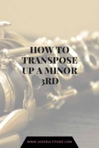 transpose up a minor 3rd, how to transpose, minor 3rd