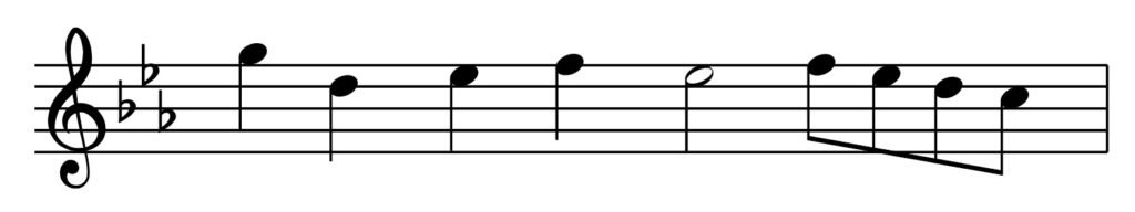 C minor melody, melody, Melody in C minor