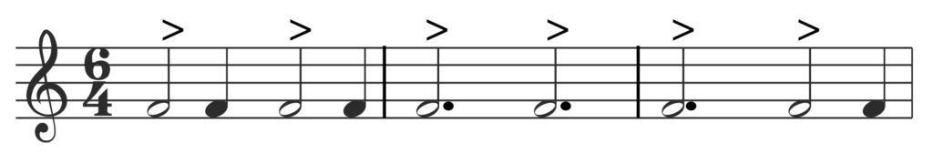 6/4 time, 6/4 time signature, compound duple time, 