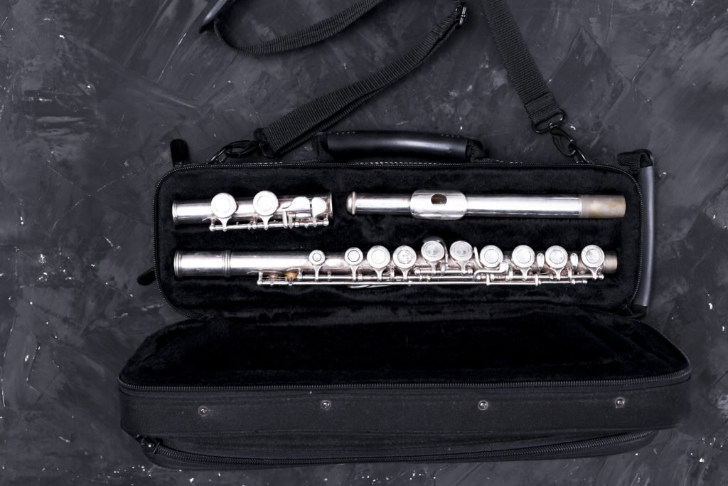 flute body, flute in case