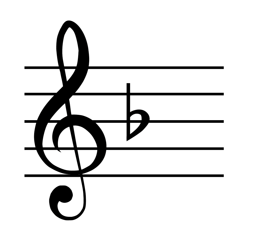 f major scale bass clef