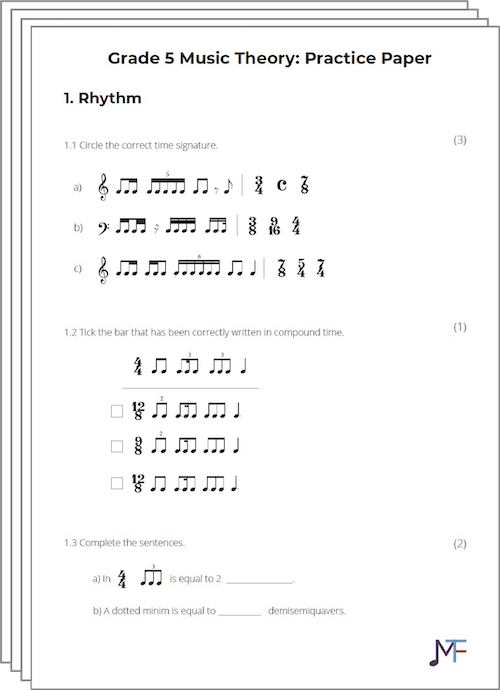 Music Theory Practice Papers 2022 Abrsm Grade 5 Answers