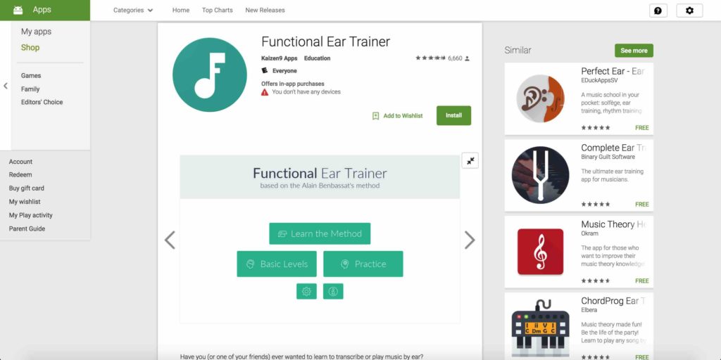 Functional Ear Training Dashboard