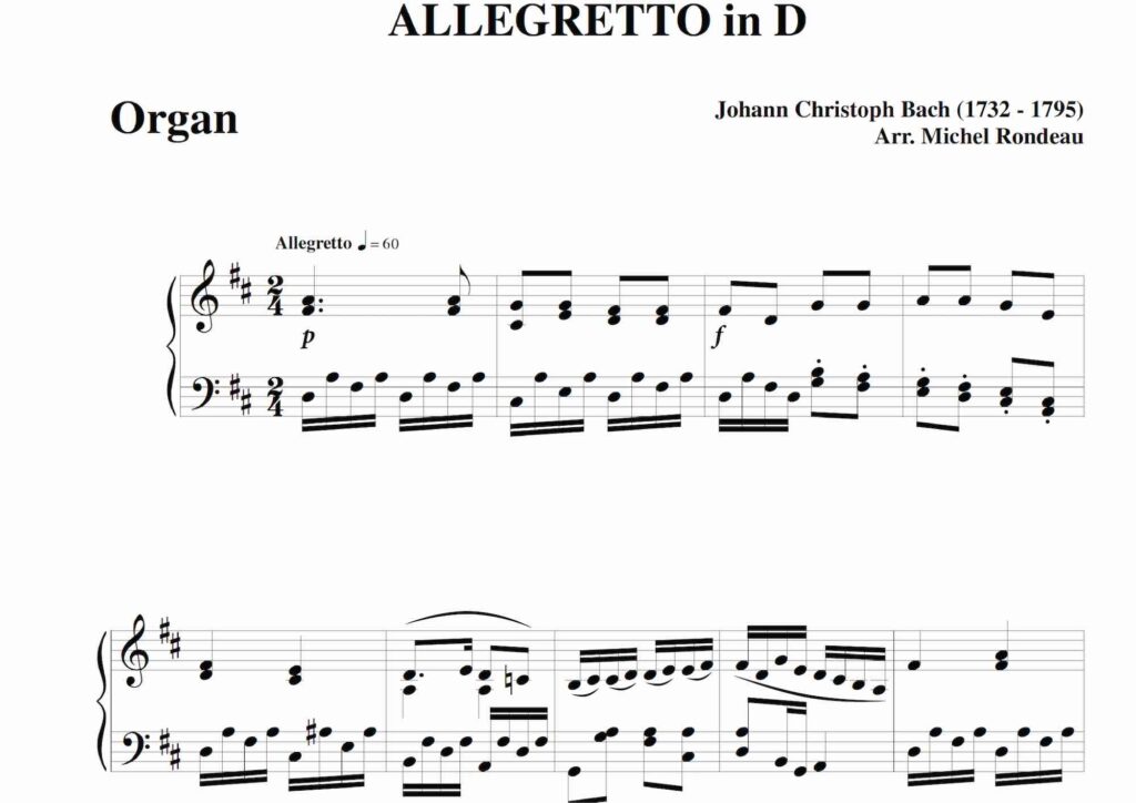 Allegretto in D