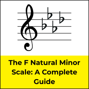 F natural minor scale, featured image, title