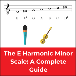e harmonic minor scale, featured image