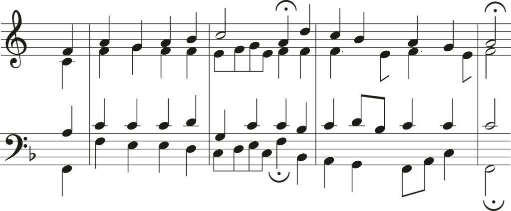 j.s Bach chorale example