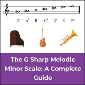 G sharp melodic minor scale, featured image