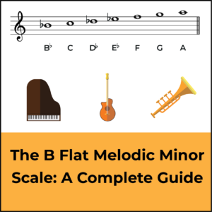 b flat melodic minor scale, featured image