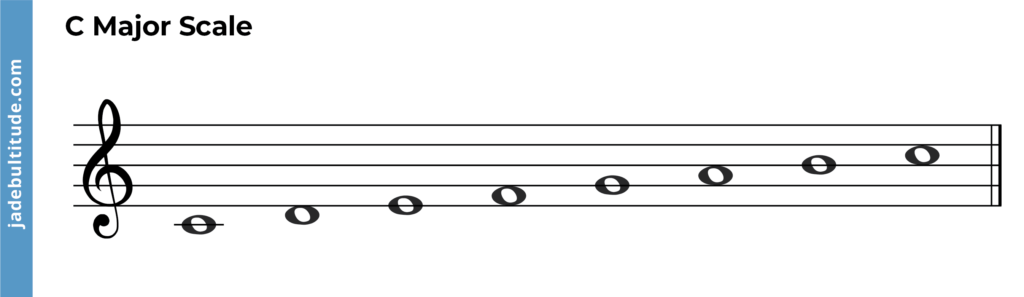 c major scale one octave