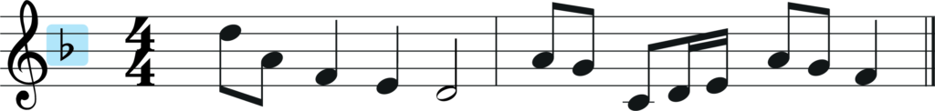 melody in f major