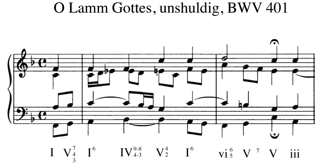 o lamm gottes unshuldig, BWV 401