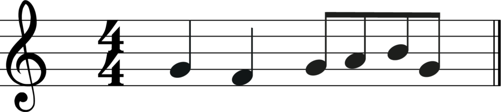 c major melody for transpose down a major 3rd