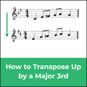 featured image tranpose up a major 3rd