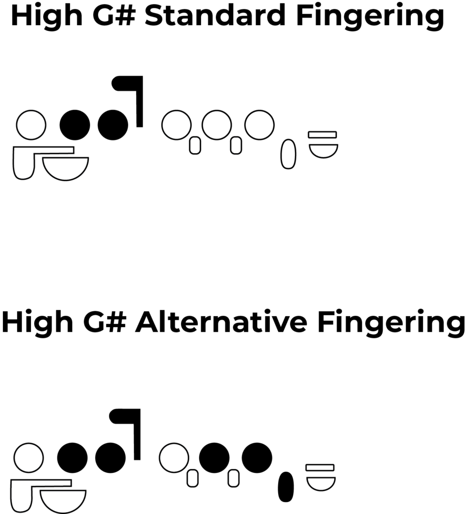 high g sharp standard and alternate tuning