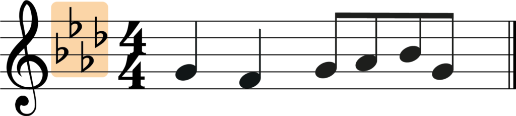 melody in A flat major