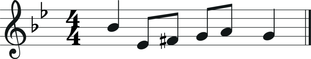 melody in b flat major