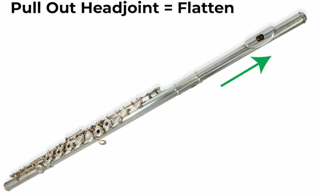 pull flute headjoint out = flatten
