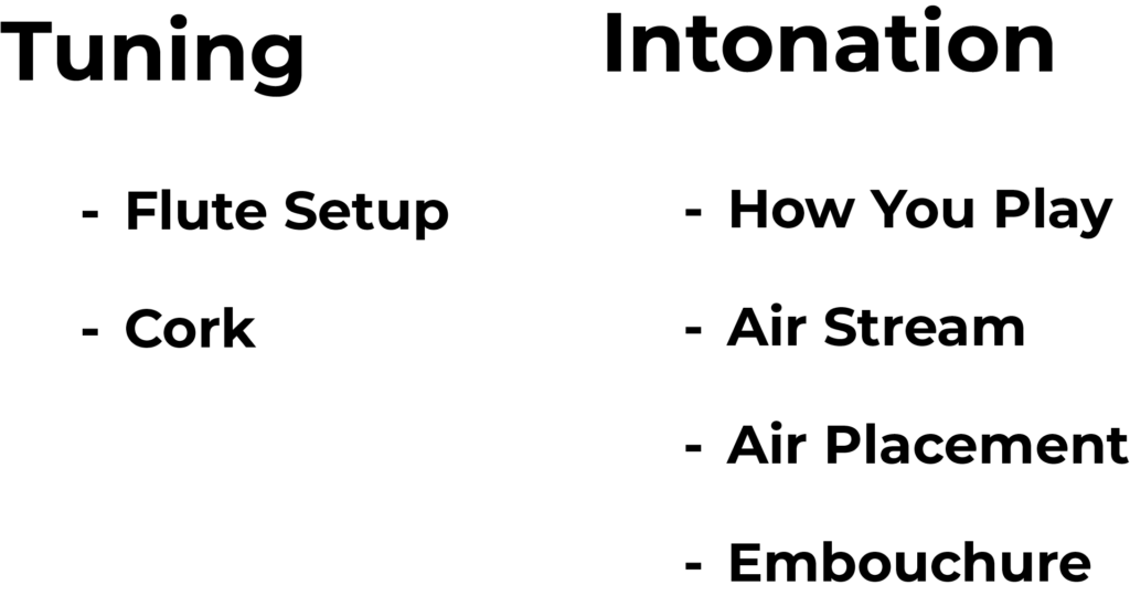 tuning and intonation points