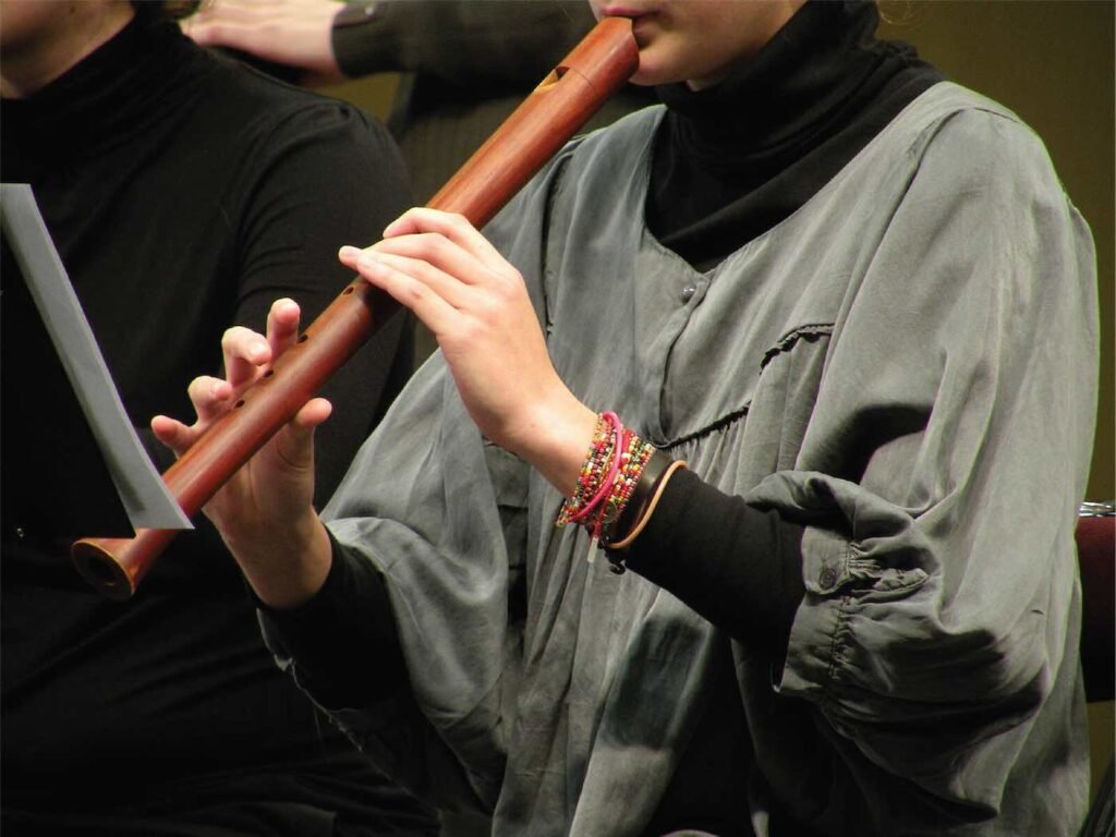 wooden recorder player copy
