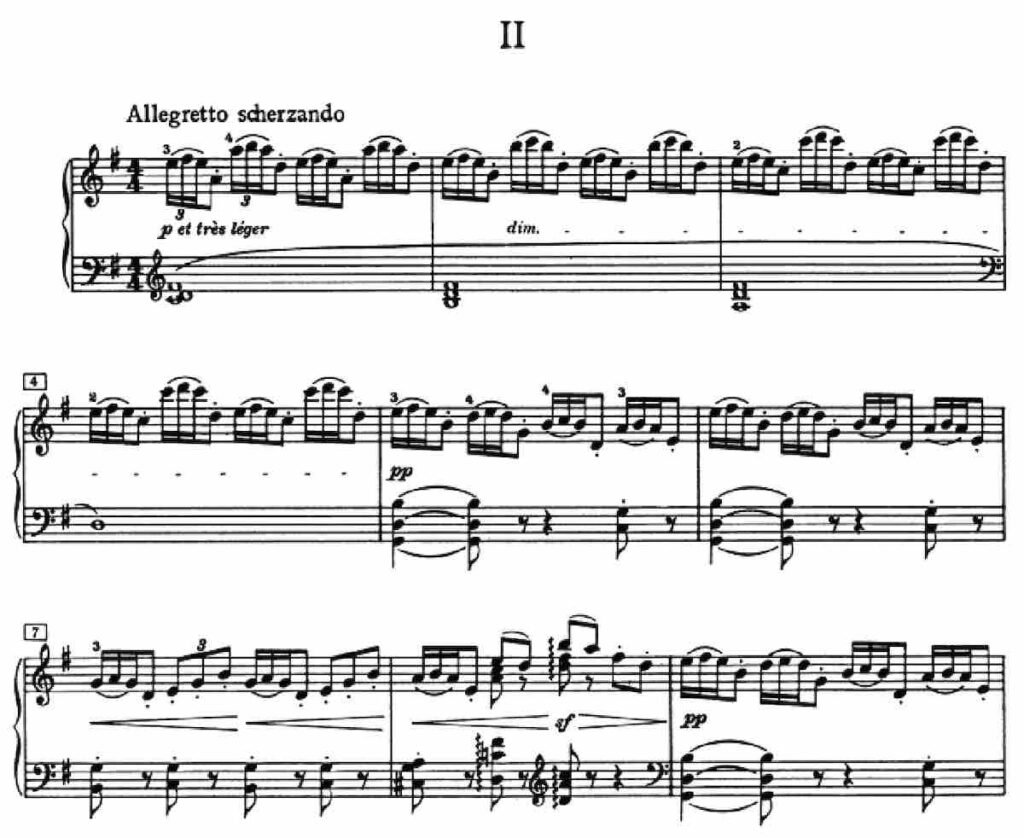 Debussy Arabesque Example sheet music copy
