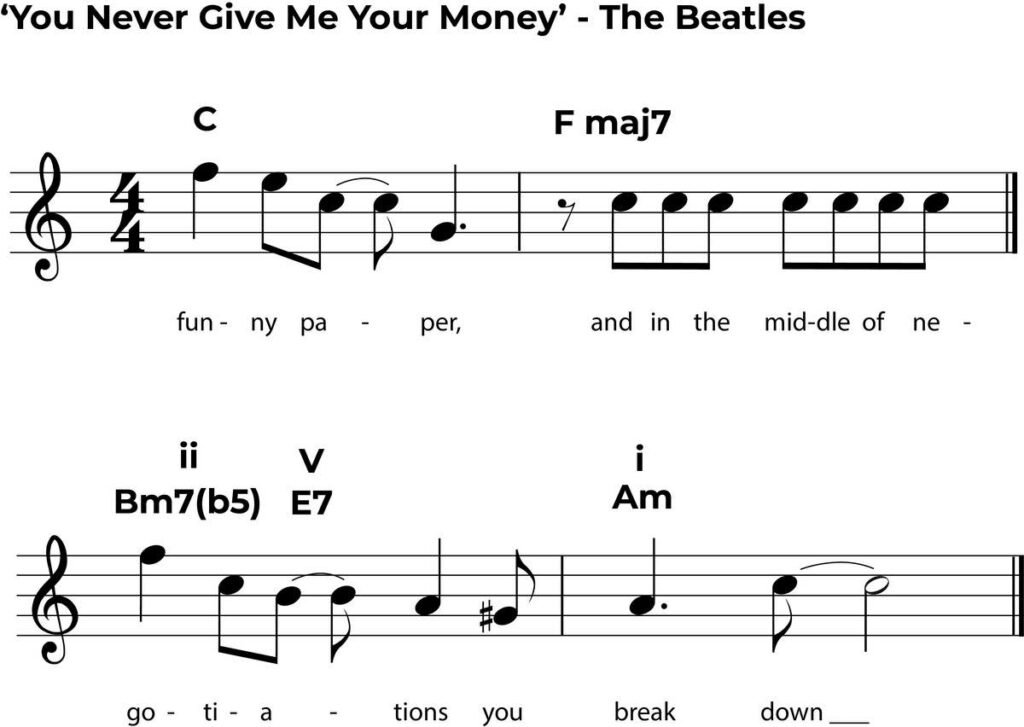 you never give me your monye the beatles