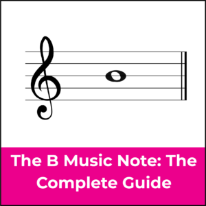 B music note featured image