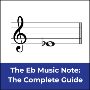 E flat music note featured image
