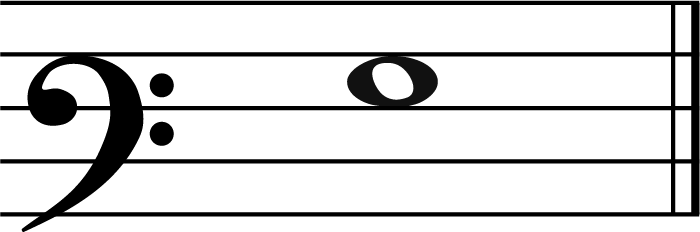 G in baritone clef