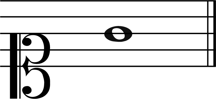 G in soprano clef
