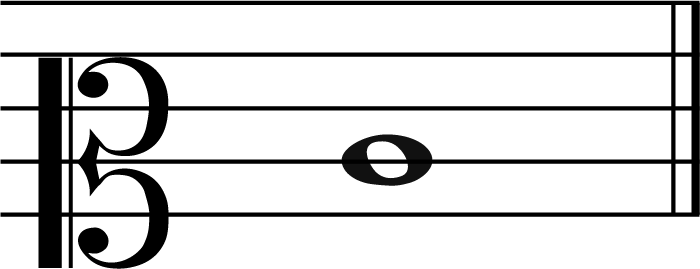 Middle C in mezzo soprano clef