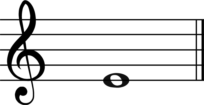 e music note in treble clef