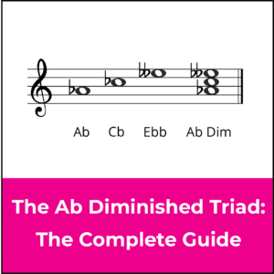 A flat diminished triad featured image