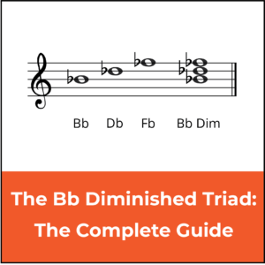 B flat diminished triad, featured image