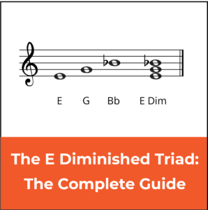 E diminished triad, featured image