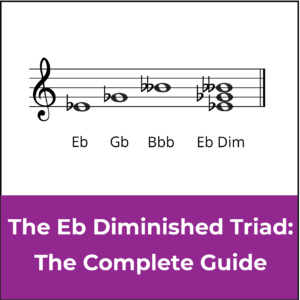 E flat diminished triad, featured image