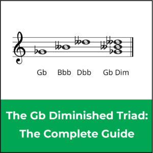 G flat diminished triad, featured image